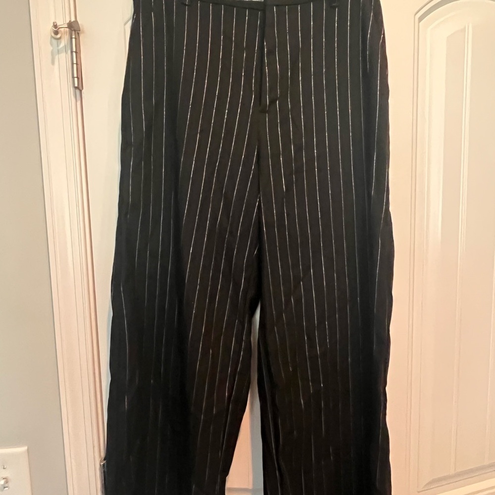 Black Pinstripe Women’s Pants